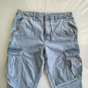 Men's Blue Cargo Pants 34W